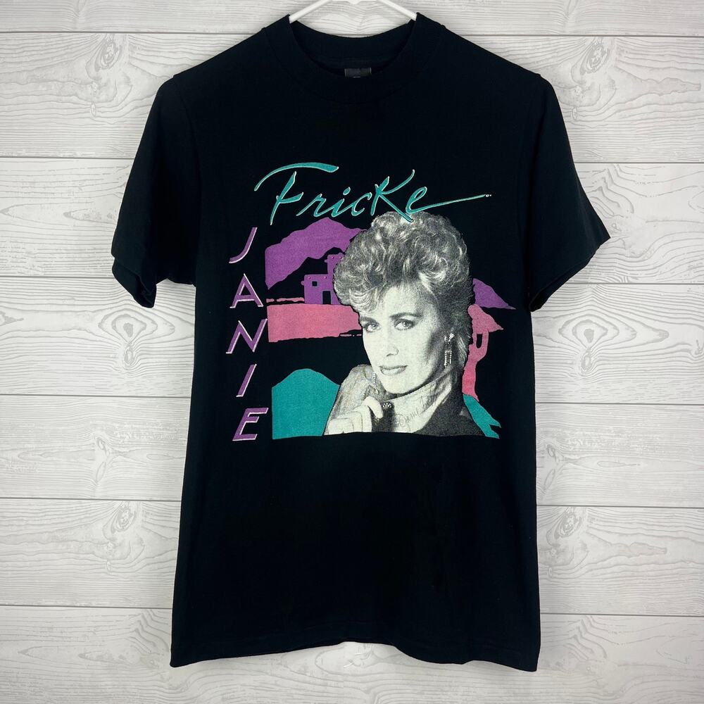 Autographed Janie Fricke Labor Of Love Tour Vintage Band Tee Size M